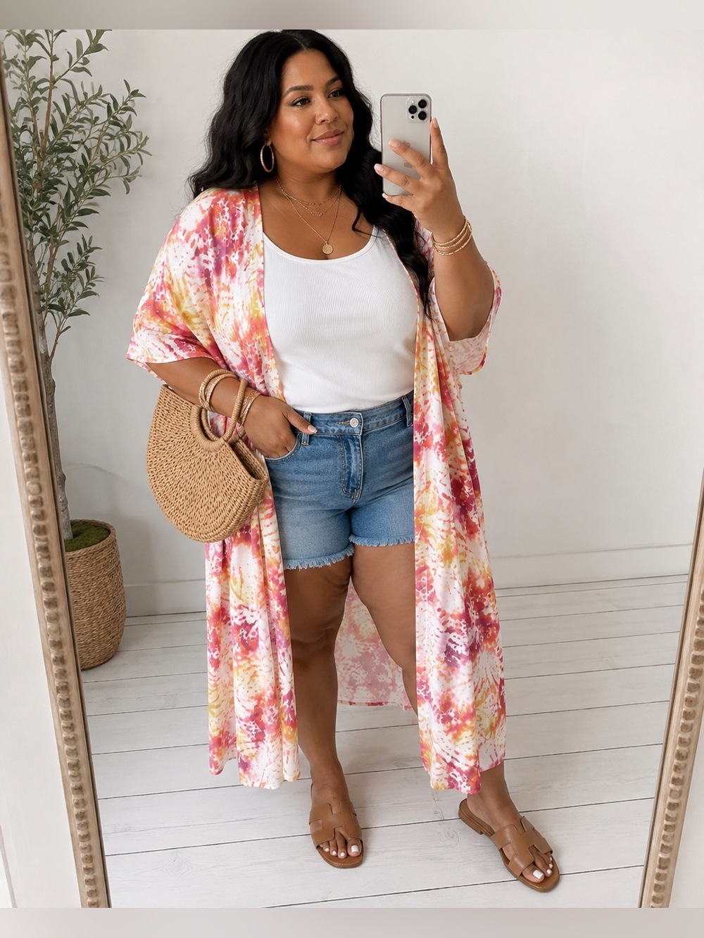 TORRID Tie Dye Maxi Kimono Top Size 3X New!